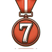 7th place badge