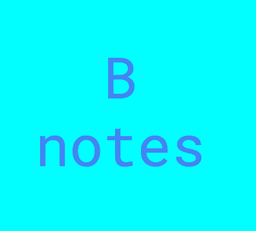 B Notes badge