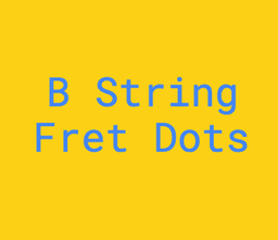 B String Fret Dot Notes badge