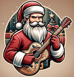 christmas season badge