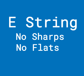 E String No Sharps Or Flats